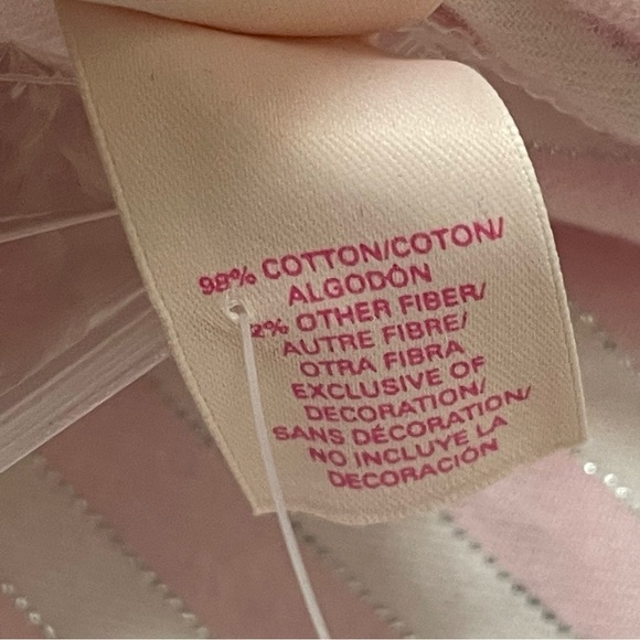 Victoria’s Secret Pink Silver Striped Pajama Buttom Down Shirt Flannel Sz XS NWT - Picture 7 of 7